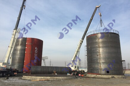 РВС-1000 м3 для светлых нефтепродуктов в Волгограде - Опытный завод резервуаров и металлоконструкций